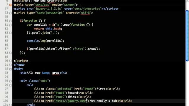API: map & grep смотреть онлайн
