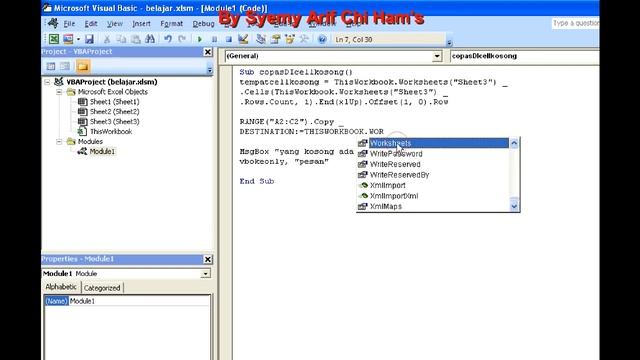 Copy data & paste di cell kosong dengan macro excel (vba) смотреть онлайн