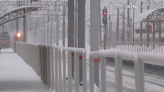 Электровоз ЭП2К-372 СПб-Кисловодск смотреть онлайн