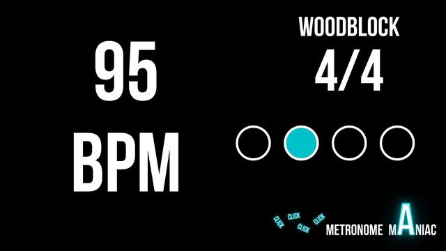 Metronome 95 BPM 4/4 - Woodblock смотреть онлайн