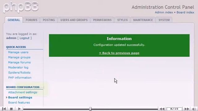 How to configure your phpBB installation - phpBB Tutorials смотреть онлайн
