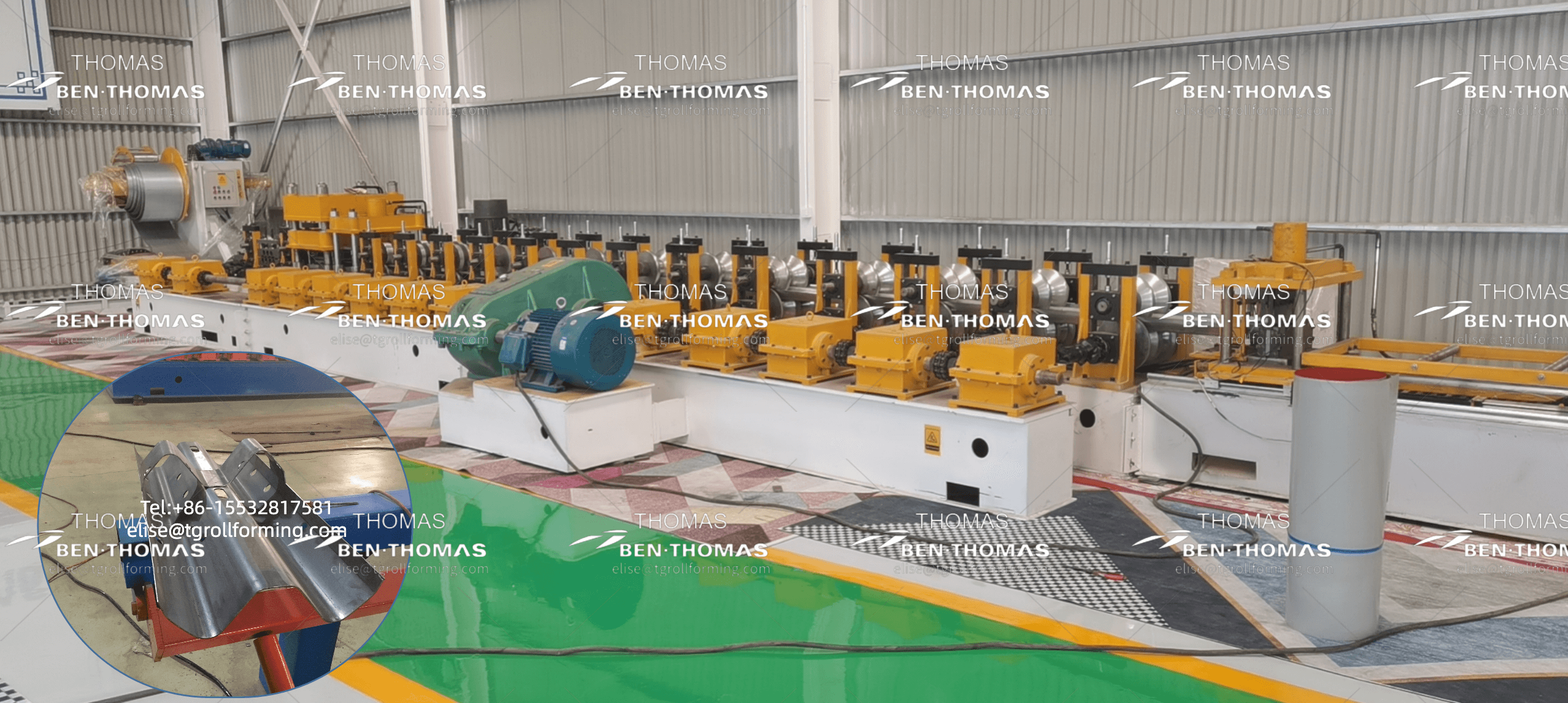 Профилегибочная машина для дорожного ограждения | Производство дорожных ограждений смотреть онлайн