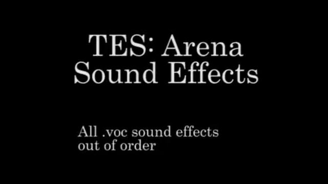 The Elder Scrolls: Arena - Sound Effects смотреть онлайн