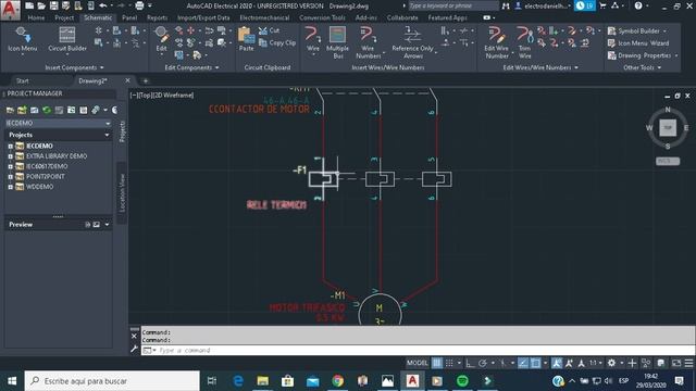 ? ⚡CIRCUITO DE POTENCIA - ARRANQUE DIRECTO MOTOR- AUTOCAD ELECTRICAL⚡? смотреть онлайн