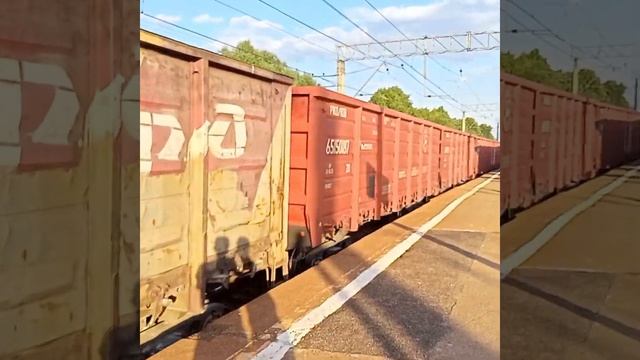Проследование Электропоездов Минуя Платформу Булатниково эд4мкм-Аэро 0003 и Электровоза 2эс6-1343. смотреть онлайн