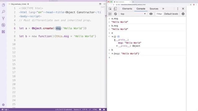 15.4 Object create Part 1 in Javascript смотреть онлайн