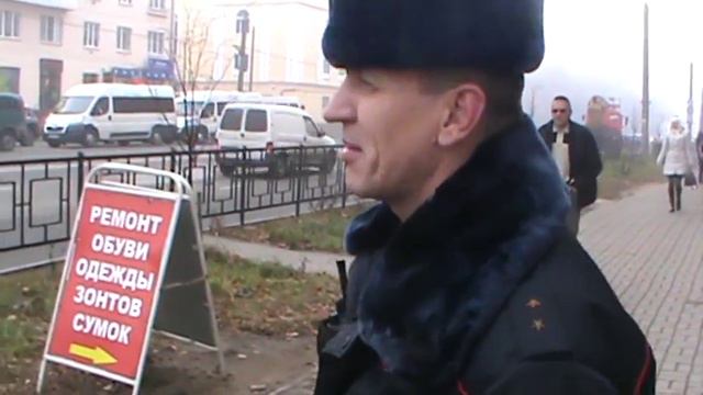 Смоленск. Перекрёсток ул. Николаева - пр. Гагарина. 06.11.2014. смотреть онлайн