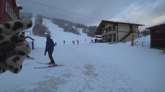 Славское,  взяли НА ПРОКАТ САНКИ