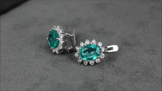 Серьги с изумрудами и бриллиантами смотреть онлайн