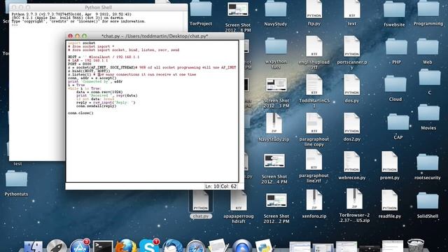 Python Chat Server - 1 - Client/Server Node смотреть онлайн