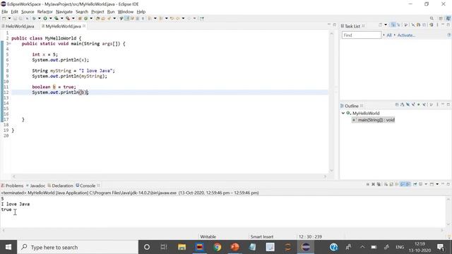 Java Variables | int String float boolean char double | Java Programming | Java tutorial | Part 4 смотреть онлайн