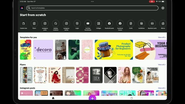 Adobe Express on iPad Overview смотреть онлайн