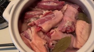 Утиные шейки тушёные. Очень легко и вкусно