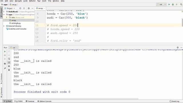 Python Tutorial for Beginners 25 - Python __init__ and self in class смотреть онлайн