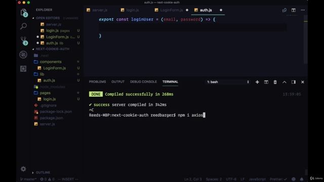 Create Login Form, Handle Post Request on Server in Next.js смотреть онлайн