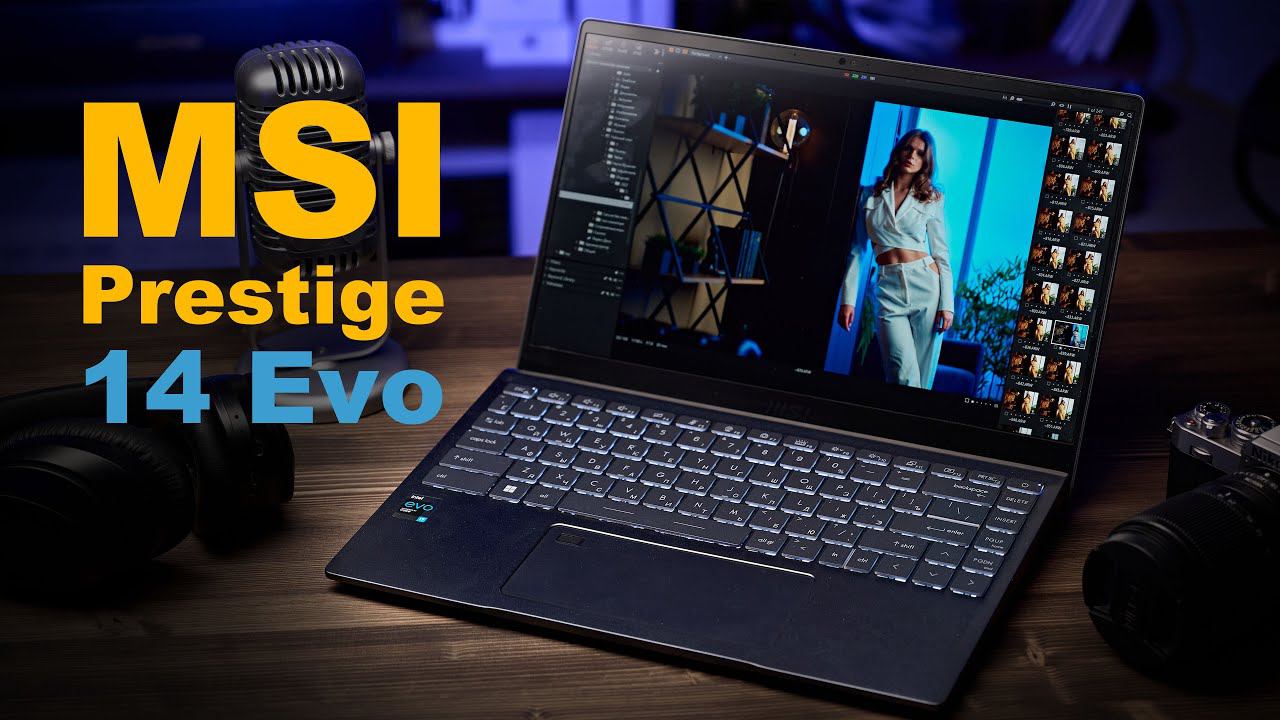 Обзор MSI Prestige 14 Evo. Тестируем на практике: Capture One, DaVinci Resolve смотреть онлайн