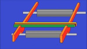 Пилорама Р-63. Установка пил по шаблону.