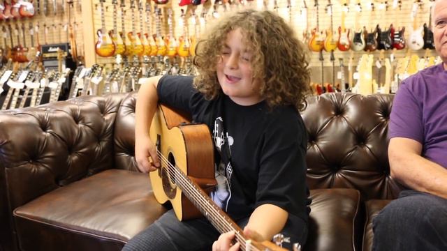 10-year-old Elie Samouhi singing Tom Petty "Runnin' Down A Dream" - Martin 000C-16GTE смотреть онлайн