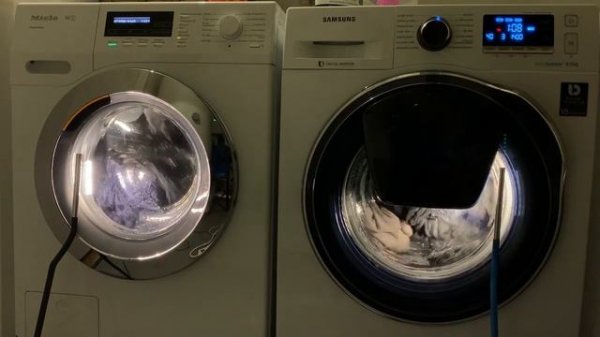 Wash race #3 - Miele vs Samsung - Cottons 40 (Darks)