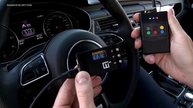 AUDI KEY PROGRAMMING PROGRAMMER A6 A7 star engine by RF device смотреть онлайн