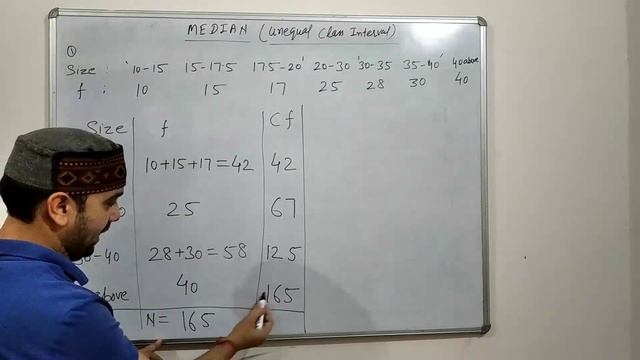 Median of Unequal class interval смотреть онлайн