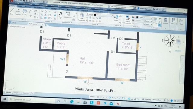 House plan in Kannada | Spacious 2bhk house plan | East facing | #leelarao смотреть онлайн