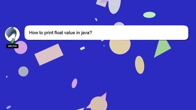 How to print float value in java? смотреть онлайн