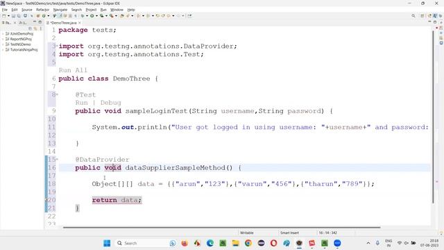 Using which attribute we can name Data Provider method in TestNG (Selenium Interview Question #543) смотреть онлайн