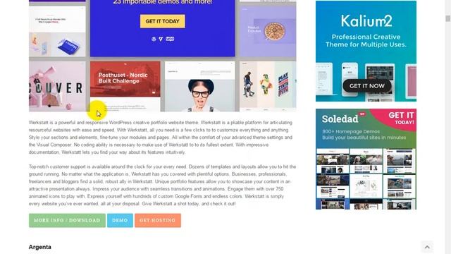 Argenta - Creative Multipurpose WordPress Theme смотреть онлайн