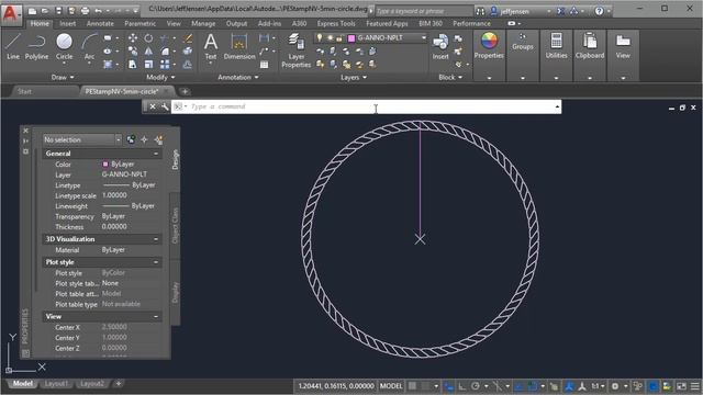 PE Stamp NV - create with AutoCAD смотреть онлайн