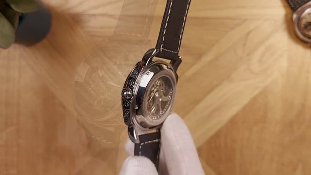 CARVED Panerai Styled Automatic Skeleton Watch Review - What Do I Get For $20? смотреть онлайн