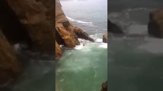 Cliff Jumping is fun at Mugu Rock смотреть онлайн