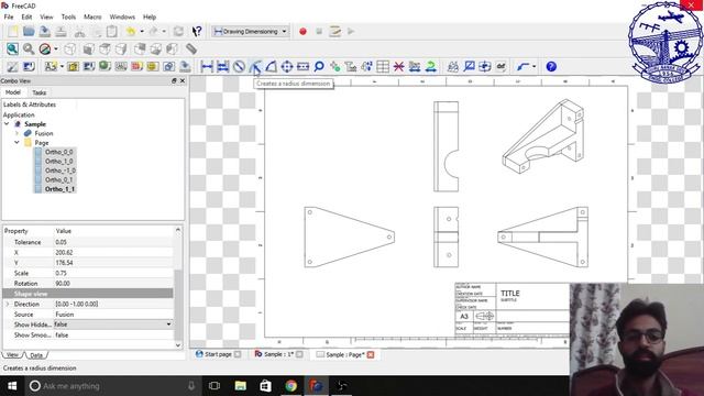 FreeCAD Tutorial: How to Create Drawings & Dimensions смотреть онлайн