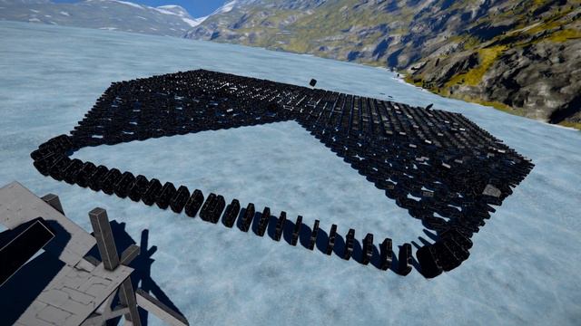 Space Engineers: Breaking the physics with 1000+ Dominoes (A 10,000 subscriber special celebration) смотреть онлайн