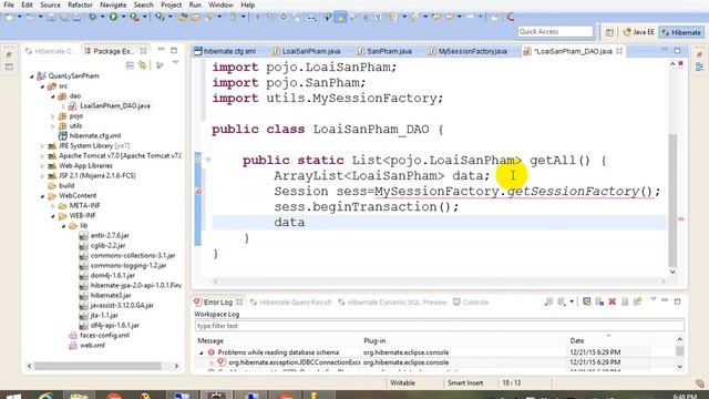 Hướng dẫn cấu hình Hibernate với Eclipse смотреть онлайн