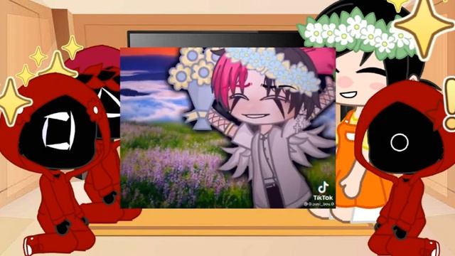 реакция игра кальмара на т/и 1/? гача клуб смотреть онлайн