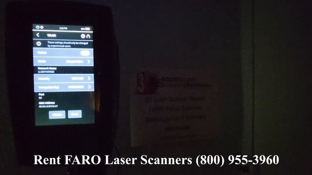 Atlantic Laser Scanning Tutorial Connecting a FARO Focus S150 or S350 to WiFi for Firmware Update смотреть онлайн