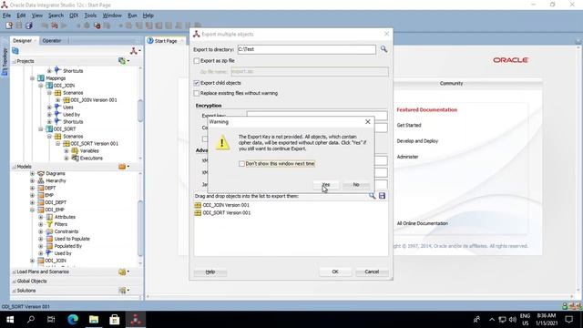 ODI 12c Tutorial - How to Export Import Scenarios and Objects in ODI 12C смотреть онлайн