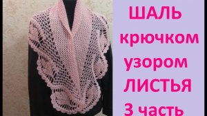 Шаль крючком_ бактус крючком_ 3 часть