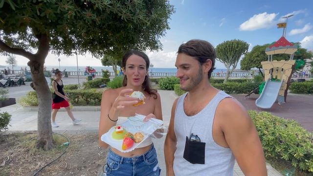 Delicious Sicilian Sweets in Cefalu! Sweet Food Tour Italy! ?? смотреть онлайн