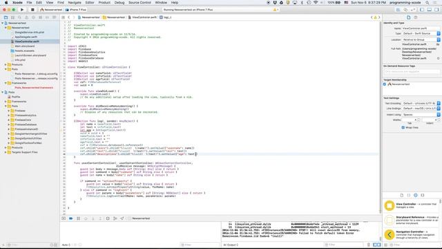 iOS 10 Swift 3 Xcode 8 Firebase Series Video 3: Logging Data to the Database смотреть онлайн