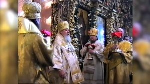 Служба  Патриарха Алексея II в Храме Петра и Павла в  городе Казань