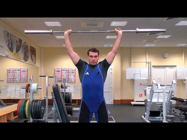 Жим штанги из-за головы стоя или сидя: техника и нюансы смотреть онлайн