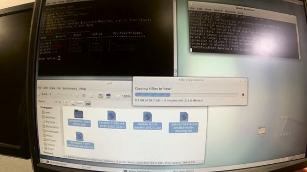 Clustering: Trying to Destroy A Clustered Volume During a File Transfer