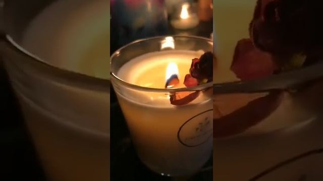 Свеча Selena из 100%  соевого воска в стакане 200 мл