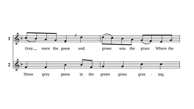 Three Grey Geese (3-part round)—synth demo смотреть онлайн