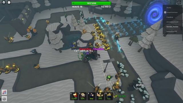 Golden Minigunners and Support Frost Invasion Event Roblox Tower Defense Simulator смотреть онлайн