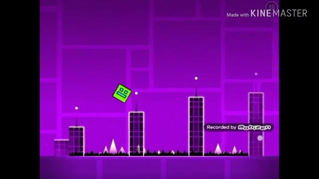 Прохождение игры "Geometry Dash" 1 уровень Stereo Madness на 3 монеты!!! смотреть онлайн