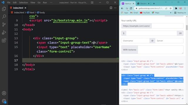 51. Bootstrap 5 Input Group Bangla Tutorial смотреть онлайн