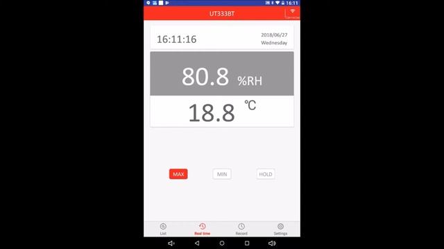 Medidor de umidade e temperatura Termo higrômetro UT333BT Bluetooth смотреть онлайн